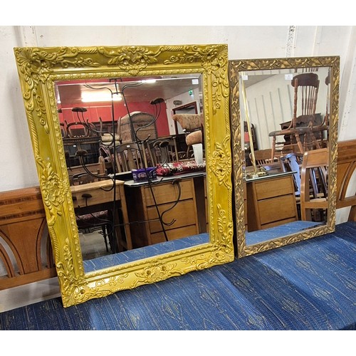 357 - A gilt framed mirror and one other