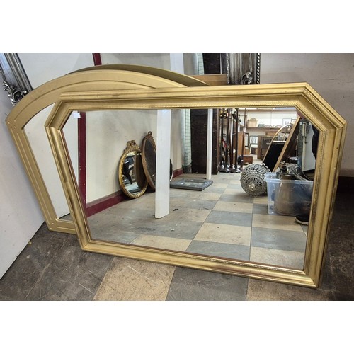 362 - Two gilt framed overmantle mirrors