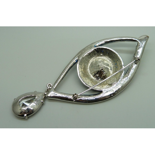 1003 - A Butler & Wilson brooch, 9.5cm