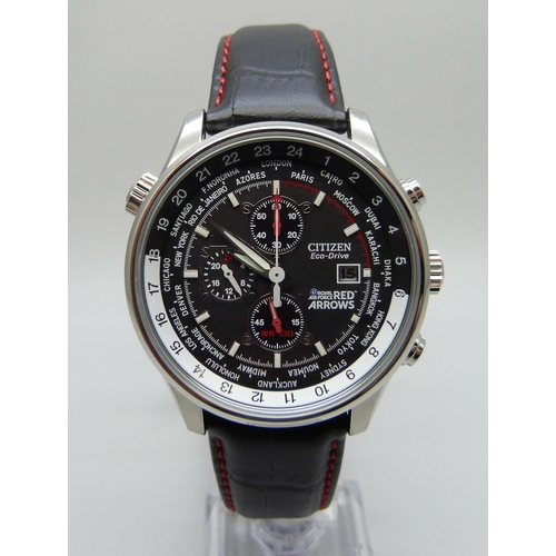 1016 - A Citizen Eco-Drive Royal Air Force Red Arrows chronograph wristwatch, 43cm including crown