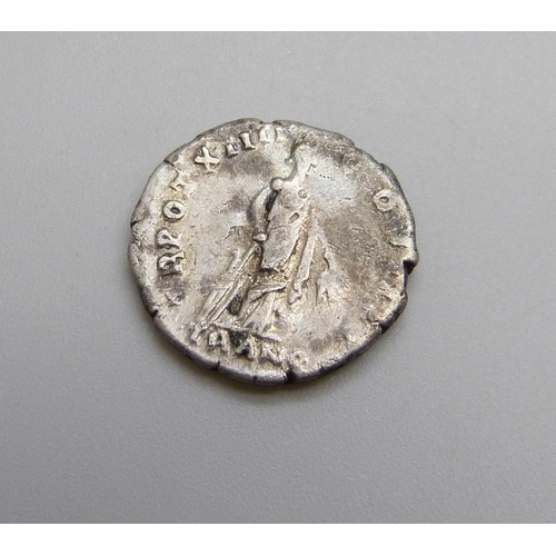 1029 - Silver Denarius Antoninus Pius (138-161 AD)