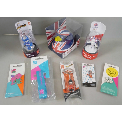 1073 - A collection of London 2012 Olympic souvenirs