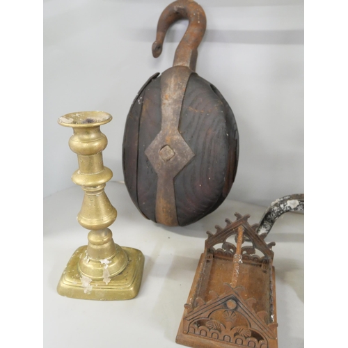 1081 - A collection of metalwares including a Record Combination plane **PLEASE NOTE THIS LOT IS NOT ELIGIB... 