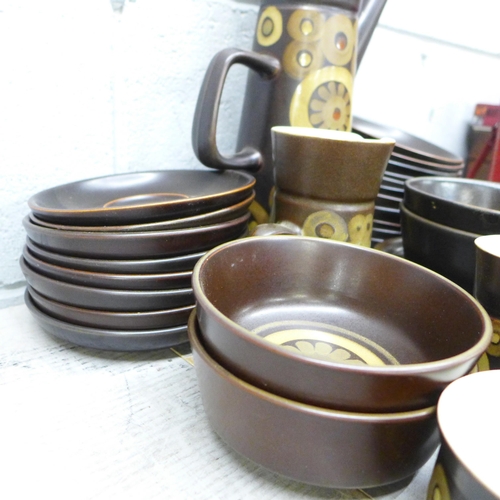 1094 - A Denby Arabeque stoneware coffee set **PLEASE NOTE THIS LOT IS NOT ELIGIBLE FOR IN-HOUSE POSTING AN... 