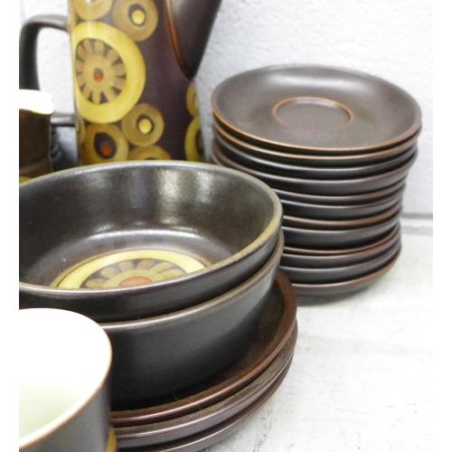 1094 - A Denby Arabeque stoneware coffee set **PLEASE NOTE THIS LOT IS NOT ELIGIBLE FOR IN-HOUSE POSTING AN... 