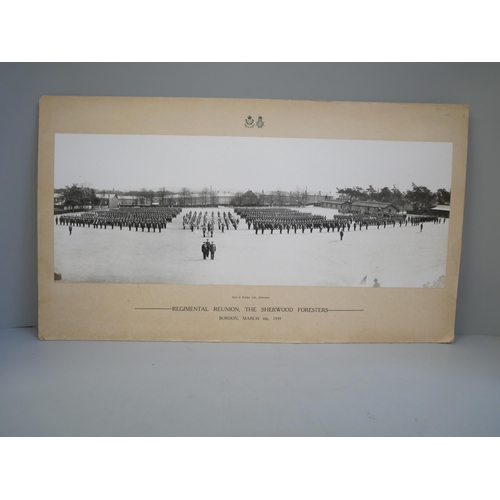 602 - A photograph of the Regimental Reunion, The Sherwood Forester, Bordon, March 6th 1939