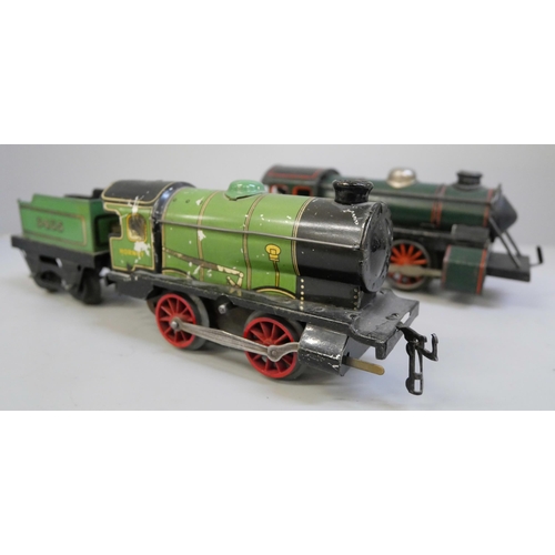 623 - An O gauge loco and tender and one other loco