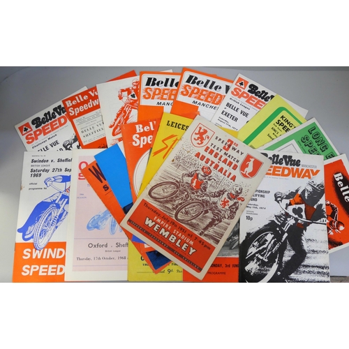 626 - A collection of Speedway programmes, 1951 to 1974, domestic and international