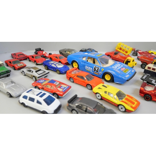 668 - Die-cast model vehicles including Ferrari