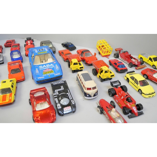 668 - Die-cast model vehicles including Ferrari