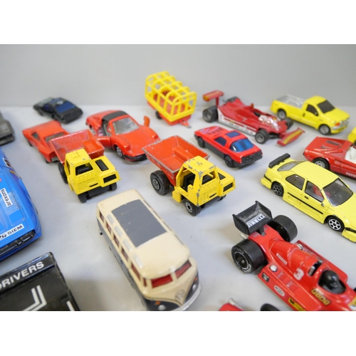 668 - Die-cast model vehicles including Ferrari