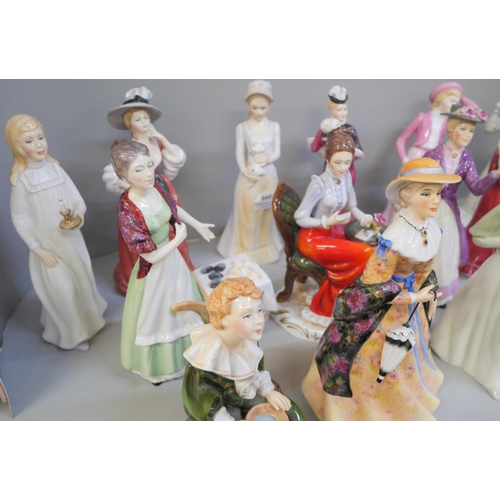 669 - A collection of 17 Francesca bone china figures including Rosy, limited edition Charlotte, Molly and... 