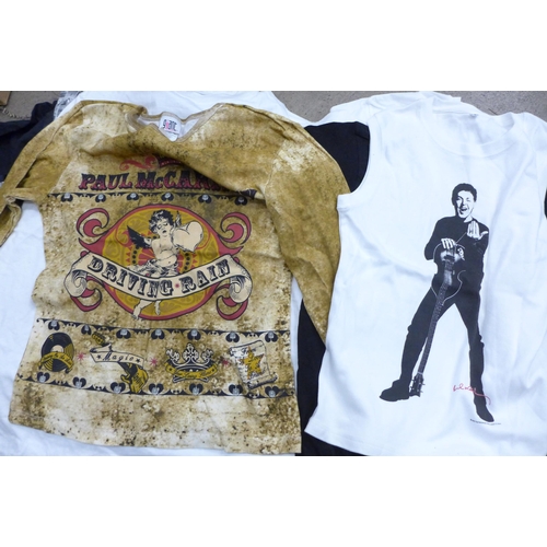 721 - Beatles interest, Paul McCartney promo shirts, jacket, etc.