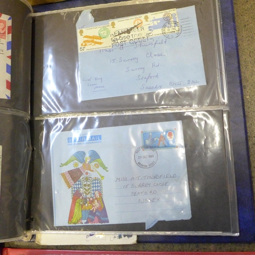 732 - Plush red special album of 'The Visit of Pope John Paul II' Limited Edition of 13  First Day Covers.... 