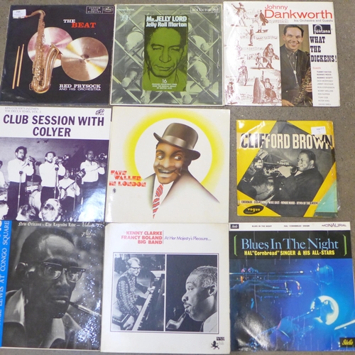 735 - Eighteen Jazz LP records, mainly 1960s