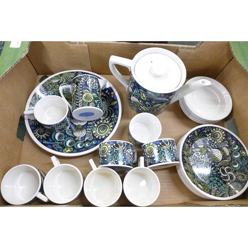 778 - A Portmeirion Pottery Magic Garden six setting tea set plus dinner plate and six side plates