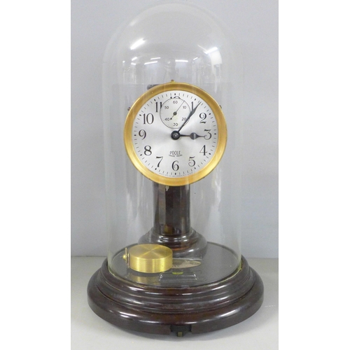 805 - A rare Poole USA electromagnetic hip toggle clock with Bakelite base **PLEASE NOTE THIS LOT IS NOT E... 