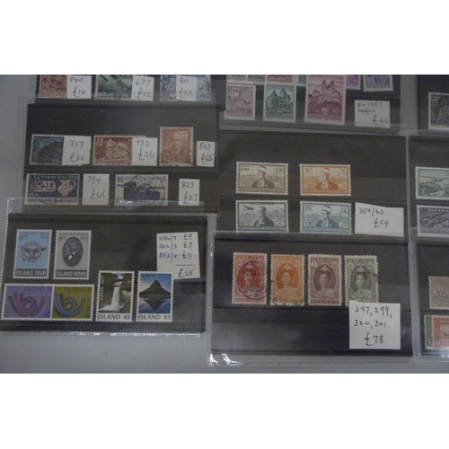 822 - Better stamps on 22 No. stock cards with a catalogue value of over £2,000