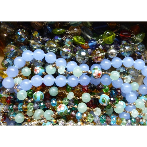 848 - A collection of glass bead jewellery including Joan Rivers