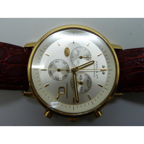 880 - A Haas & Cie Swiss Wristwatch, 40mm including crown