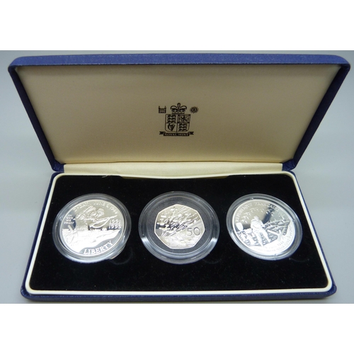 883 - A Three Coin Proof Collection - The 50th Anniversary of Allied Invasion of Europe