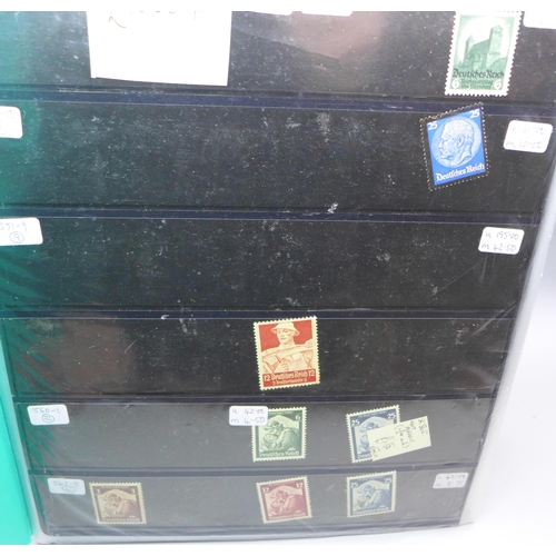 911 - A file of mint German stamps, ex-dealer stock 3rd Reich onwards, catalogues £1,000+