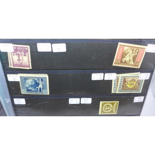 911 - A file of mint German stamps, ex-dealer stock 3rd Reich onwards, catalogues £1,000+