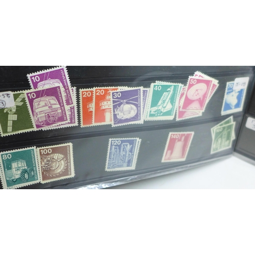 911 - A file of mint German stamps, ex-dealer stock 3rd Reich onwards, catalogues £1,000+