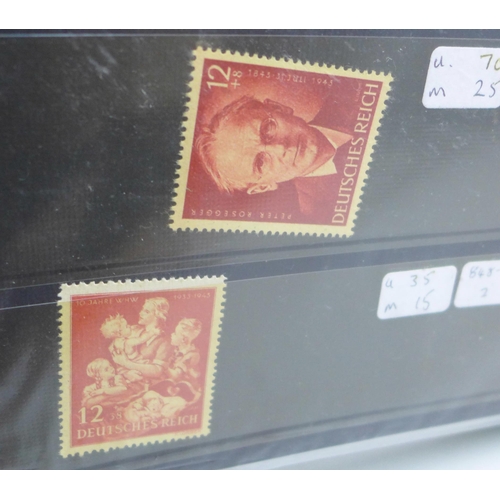 911 - A file of mint German stamps, ex-dealer stock 3rd Reich onwards, catalogues £1,000+