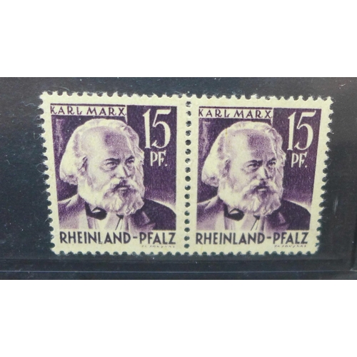 911 - A file of mint German stamps, ex-dealer stock 3rd Reich onwards, catalogues £1,000+