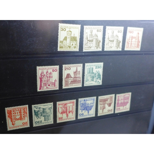 911 - A file of mint German stamps, ex-dealer stock 3rd Reich onwards, catalogues £1,000+