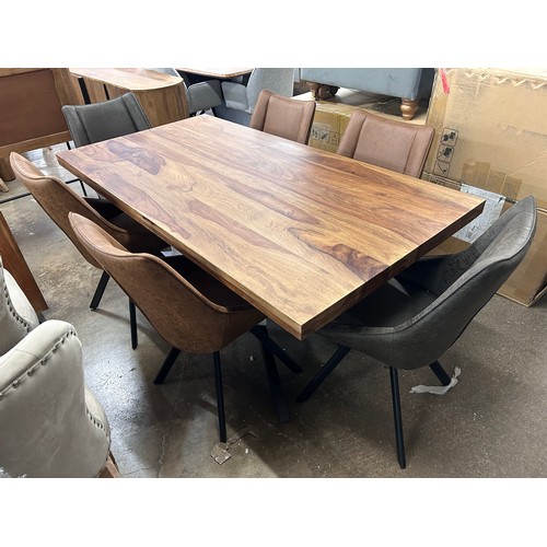 3107 - Hoxton dining table with six chairs *This lot is subject to Vat