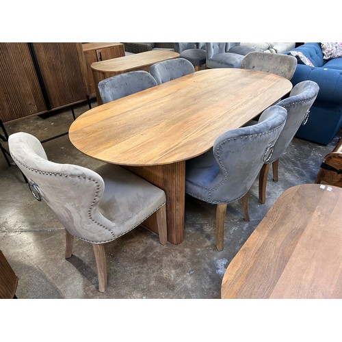 3109 - Zen dining table and six chairs *This lot is subject to Vat