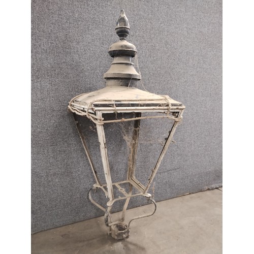 284 - A large Victorian style copper street lantern