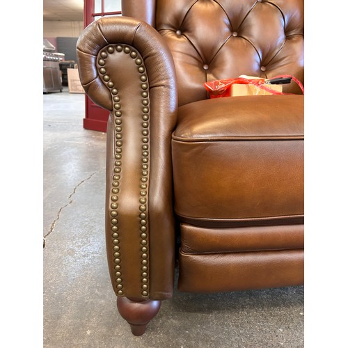 3128 - A Buckingham power reclining wing chair in vintage Tabuc *This lot is subject to VAT