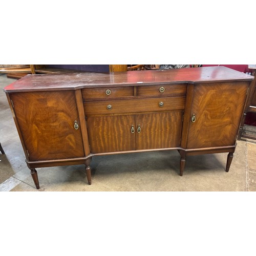 268 - A Regency style mahogany breakfront sideboard