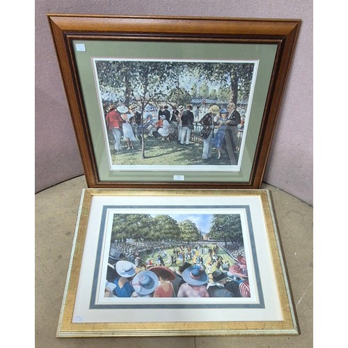 389 - Sherree Valentine Daines Henley Rowing Regatta, limited edition 529-850, signed, framed, together wi... 