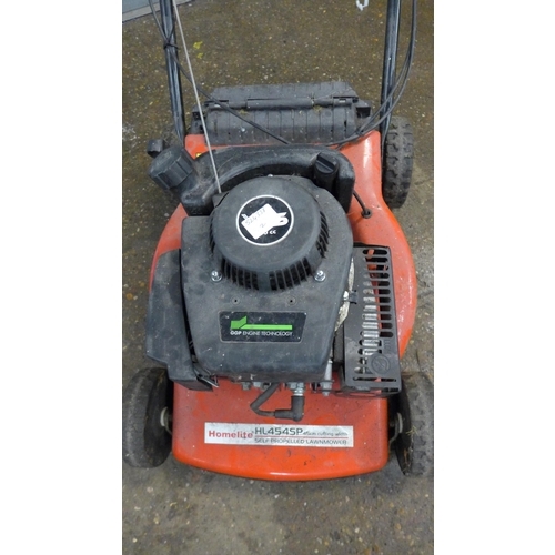 5235 - A Homelite HL454SP 45cm self propelled petrol lawn mower