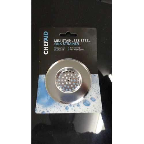 5328 - A large quantity of ChefAid mini stainless steel sink strainers *This lot is subject to VAT