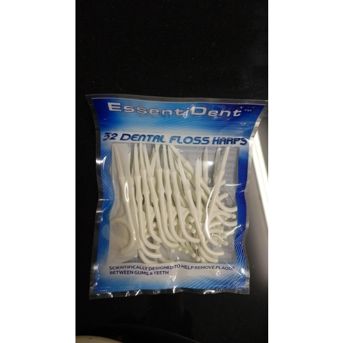 5329 - 120 packs of 32 Essenti-Dent Dental flossing harps *This lot is subject to VAT