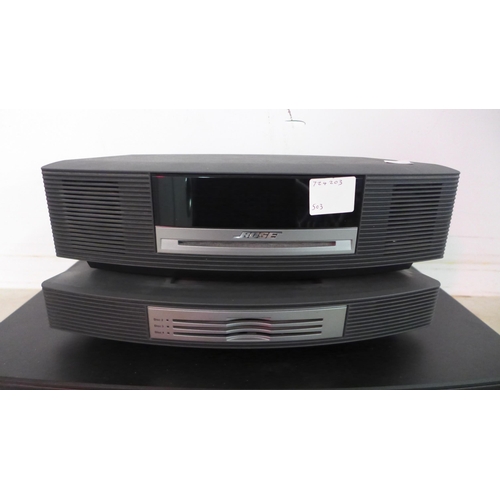 5155 - A quantity of of Bose stereo equipment including a Bose wave AWR-CC5 music system, a Bose wave multi... 