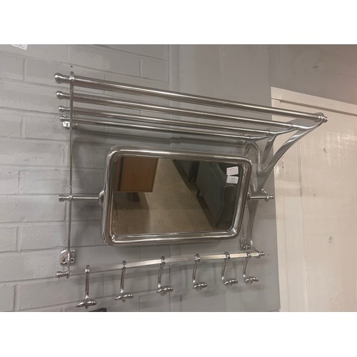 3071 - A large chrome luggage rack