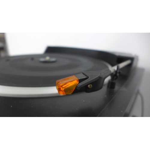 5153 - A quantity of Technics stereo equipment including an SL-J110R DC Servo automatic turntable system, a... 