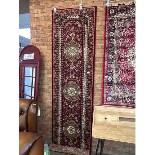 3126 - Full pile ground Persian runner, traditional medallion design