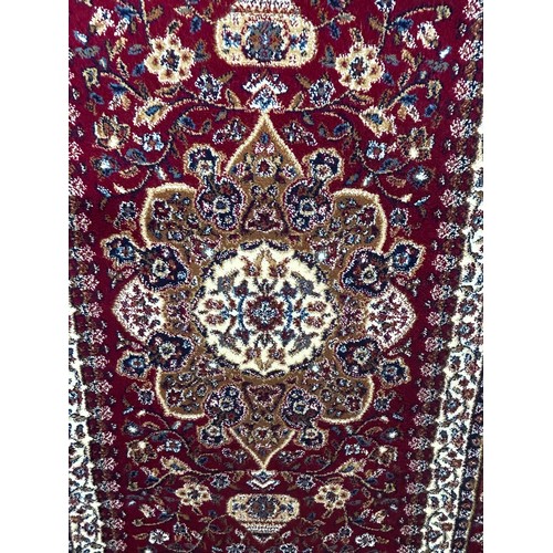 3126 - Full pile ground Persian runner, traditional medallion design