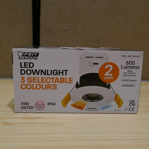 6201 - Feit 3.5 Dimmable 4.8W Down Lighter 2Pk (335-365/904) *This lot is subject to Vat