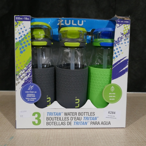 6284 - Three Zulu Water Bottles (337-172) *This lot is subject to Vat