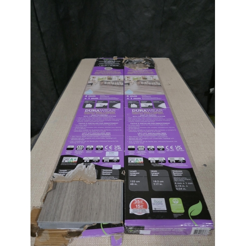 6285 - 2 x packs Oyster Vinyl Flooring     (337-133,134) *This lot is subject to Vat