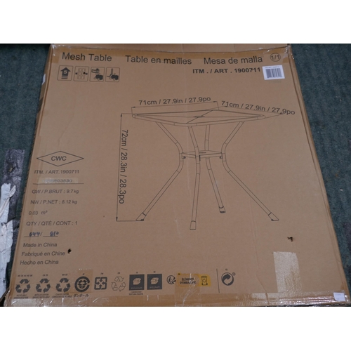 6288 - Sunvilla Mesh Table (missing fittings) (336-137) *This lot is subject to Vat