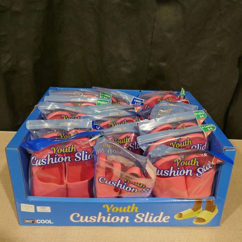 6297 - 18 x 32 Degrees Cool Youth Cushion slides, pink, mixed sizes (336) *This lot is subject to Vat